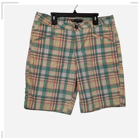 Lee Pants - Pre-owned Lee Pastel Plaid Shorts